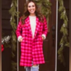 Boutique Red & Pink 2 Toned Texture Jacket
